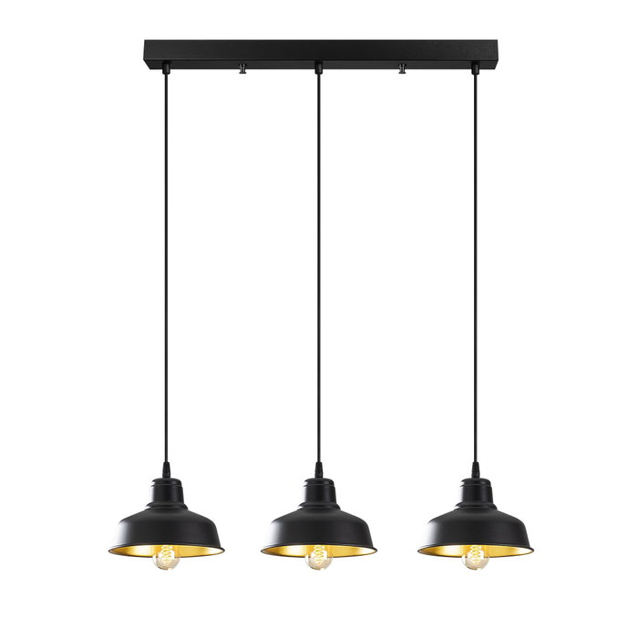 Opviq Berceste - 181BLACK-S1 Lámpara de araña industrial negra